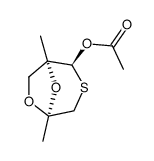 Acetic acid (1S,2S,5S)-1,5-dimethyl-6,8-dioxa-3-thia-bicyclo[3.2.1]oct-2-yl ester结构式