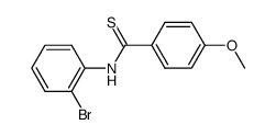 N-(2-bromophenyl)-4-methoxythiobenzamide结构式