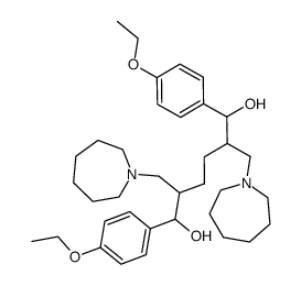 2,5-Bis-azepan-1-ylmethyl-1,6-bis-(4-ethoxy-phenyl)-hexane-1,6-diol Structure