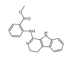 methyl 2-((4,9-dihydro-3H-pyrido[3,4-b]indol-1-yl)amino)benzoate结构式