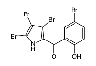 (3,4,5-Tribromo-1H-pyrrole-2-yl)(2-hydroxy-5-bromophenyl) ketone结构式