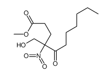 methyl 4-(hydroxymethyl)-4-nitro-5-oxoundecanoate结构式