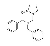 1-[(dibenzylamino)methyl]pyrrolidin-2-one结构式