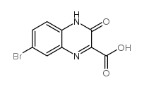 7-溴-3-氧代-3,4-二氢喹噁啉-2-羧酸结构式