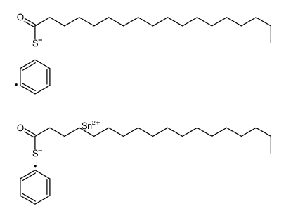 S-[octadecanoylsulfanyl(diphenyl)stannyl] octadecanethioate结构式