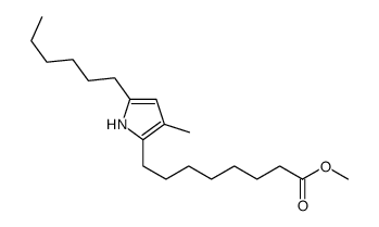 methyl 8-(5-hexyl-3-methyl-1H-pyrrol-2-yl)octanoate结构式