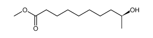 (+)-(S)-9-Hydroxydecansaeure-methylester结构式