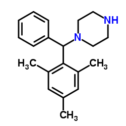 1-[Mesityl(phenyl)methyl]piperazine Structure