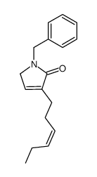 1-benzyl-3-(3-hexenyl)-3-pyrroline-2-one结构式