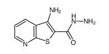 3-aminothieno[2,3-b]pyridine-2-carboxylic acid hydrazide结构式