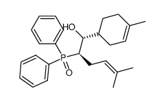 (1RS,2RS)-2-diphenylphosphinoyl-1-(4-methylcyclohex-3-enyl)-5-methylhex-4-en-1-ol结构式