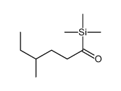 4-methyl-1-trimethylsilylhexan-1-one Structure