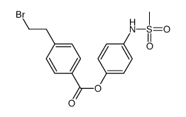 [4-(methanesulfonamido)phenyl] 4-(2-bromoethyl)benzoate结构式