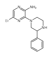 6-溴-3-苯基-3,4,5,6-四氢-2H-[1,2]bi吡嗪-3-胺结构式
