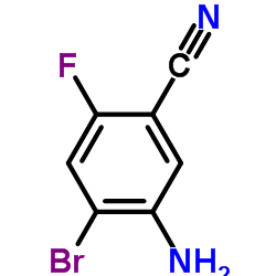 5-氨基-4-溴-2-氟苯甲腈结构式