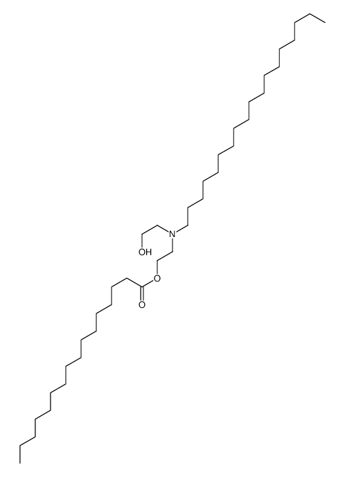 2-[2-hydroxyethyl(octadecyl)amino]ethyl hexadecanoate结构式