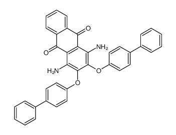 1,4-diamino-2,3-bis(4-phenylphenoxy)anthracene-9,10-dione Structure