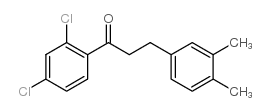 2',4'-DICHLORO-3-(3,4-DIMETHYLPHENYL)PROPIOPHENONE结构式
