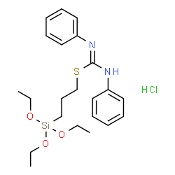 1,3-diphenyl-2-[3-(triethoxysilyl)propyl]isothiourea, monohydrochloride structure