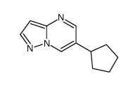 6-cyclopentylpyrazolo[1,5-a]pyrimidine结构式