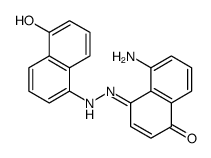 5-amino-4-[(5-hydroxynaphthalen-1-yl)hydrazinylidene]naphthalen-1-one结构式