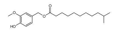 (4-hydroxy-3-methoxyphenyl)methyl 10-methylundecanoate Structure