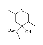 Ketone, 4-hydroxy-2,5-dimethyl-4-piperidyl methyl (7CI) Structure