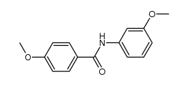 4-methoxy-N-(3-methoxyphenyl)benzamide structure