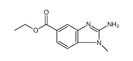 1H-Benzimidazole-5-carboxylic acid, 2-amino-1-methyl-, ethyl ester structure