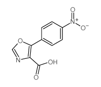 5-(4-Nitrophenyl)-4-oxazolecarboxylic acid structure