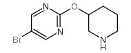 5-Bromo-2-(piperidin-3-yloxy)pyrimidine structure