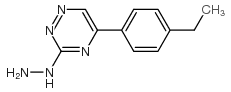 [5-(4-ethylphenyl)-1,2,4-triazin-3-yl]hydrazine Structure