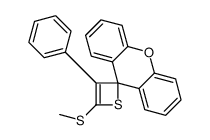 4-methylsulfanyl-3-phenylspiro[thiete-2,9'-xanthene]结构式