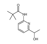 Propanamide, N-[6-(1-hydroxyethyl)-2-pyridinyl]-2,2-dimethyl Structure