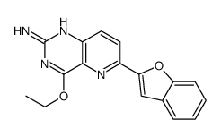 6-(1-benzofuran-2-yl)-4-ethoxypyrido[3,2-d]pyrimidin-2-amine结构式