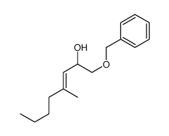 4-methyl-1-phenylmethoxyoct-3-en-2-ol结构式