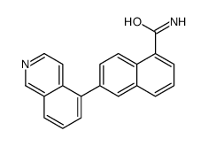 6-isoquinolin-5-ylnaphthalene-1-carboxamide Structure