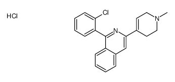 1-(2-chlorophenyl)-3-(1-methyl-3,6-dihydro-2H-pyridin-4-yl)isoquinoline,hydrochloride Structure