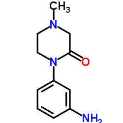 1-(3-Aminophenyl)-4-methyl-2-piperazinone Structure