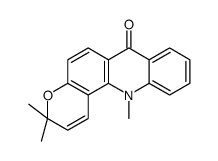 3,3,12-trimethylpyrano[2,3-c]acridin-7-one结构式