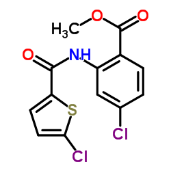 Methyl 4-chloro-2-{[(5-chloro-2-thienyl)carbonyl]amino}benzoate Structure