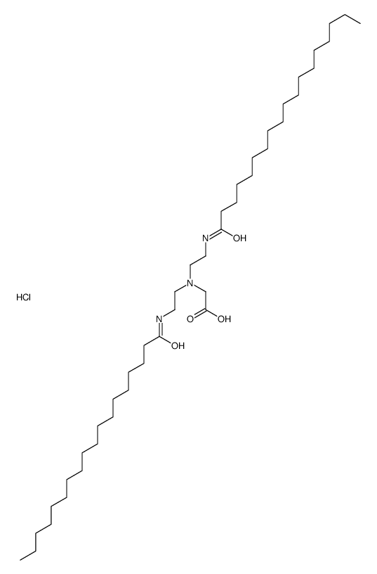 2-[bis[2-(octadecanoylamino)ethyl]amino]acetic acid,hydrochloride Structure