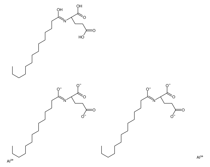 dialuminum,(2S)-2-(tetradecanoylamino)pentanedioate Structure