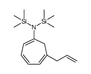 1,1,1-triMethyl-N-[6-(2-propenyl)-1,3,5-cycloheptatrien-1-yl]-N-(triMethyl silyl)-Silanamine结构式