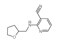 2-[(Tetrahydrofuran-2-ylmethyl)amino]-nicotinonitrile Structure