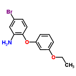5-Bromo-2-(3-ethoxyphenoxy)aniline结构式