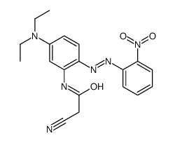 2-cyano-N-[5-(diethylamino)-2-[(2-nitrophenyl)diazenyl]phenyl]acetamide结构式