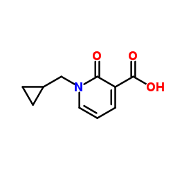1-(Cyclopropylmethyl)-2-oxo-1,2-dihydro-3-pyridinecarboxylic acid Structure