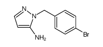 1H-Pyrazol-5-amine, 1-[(4-bromophenyl)methyl] Structure