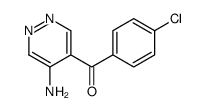 (5-aminopyridazin-4-yl)-(4-chlorophenyl)methanone Structure